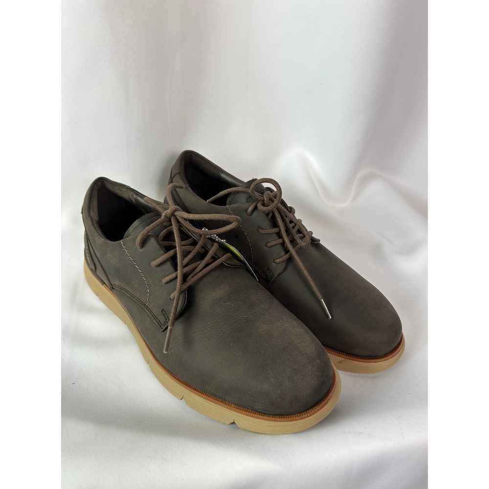 Skechers Augustino-Carano Chocolate Brown Leather Oxford Comfort Shoes Mens
